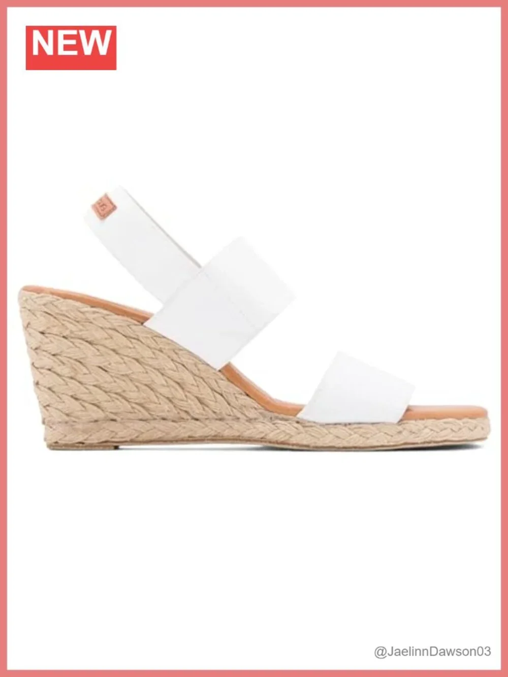 Andre Assous Women's Leather Espadrille Wedge Sandals